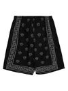 Versace Medusa Bandana Shorts In Black