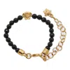 VERSACE MEDUSA BEADED CLASP FASTENED BRACELET