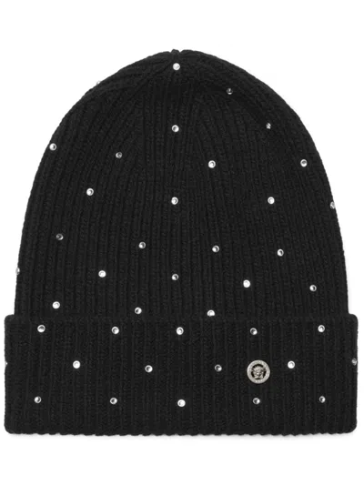Versace Medusa Beanie In Black