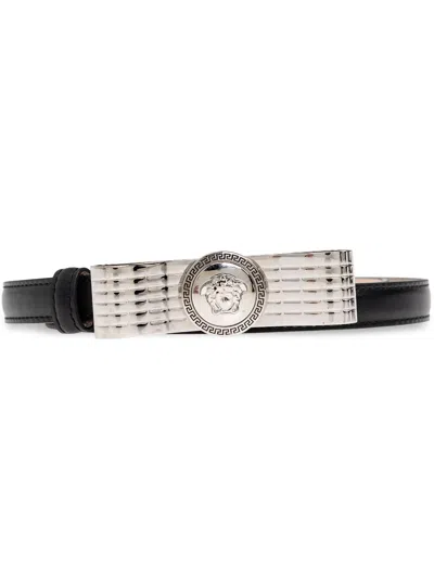 Versace Medusa Belt In Schwarz