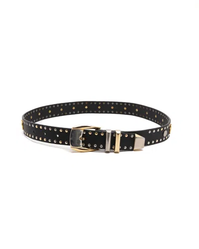 Versace Medusa Belt, Size 75 In Brown