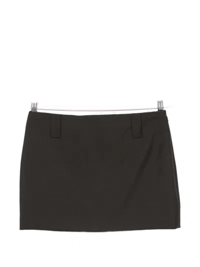 Versace Medusa Belt-loop Mini Skirt In Black