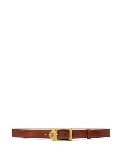 Versace Medusa Biggie Belt In Brown
