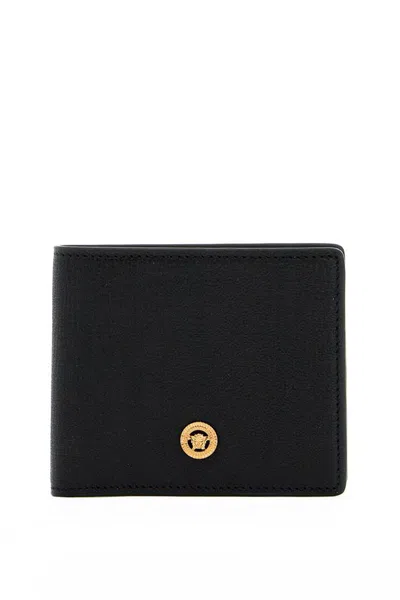Versace Medusa Biggie Bi-fold Wallet In Black