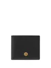 Versace Medusa Biggie Bi-fold Wallet In Black