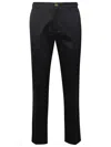VERSACE VERSACE MEDUSA BIGGIE BLACK COTTON trousers
