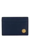 VERSACE VERSACE MEDUSA BIGGIE CARD HOLDER MAN DOCUMENT HOLDER BLUE SIZE - CALFSKIN