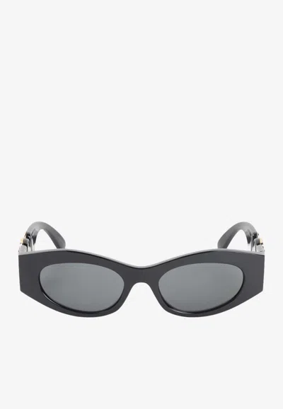 Versace Medusa Biggie Cat-eye Sunglasses In Gray
