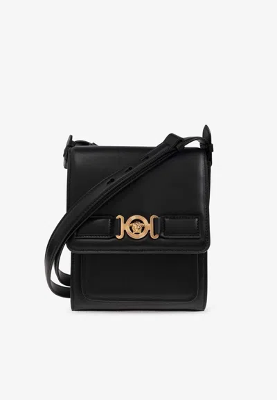 Versace Medusa Biggie Crossbody Bag In Black