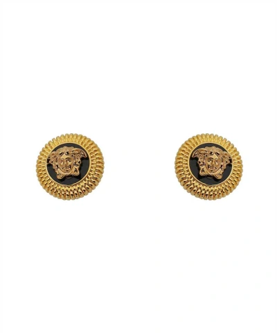 Versace Medusa Biggie Earrings In Black