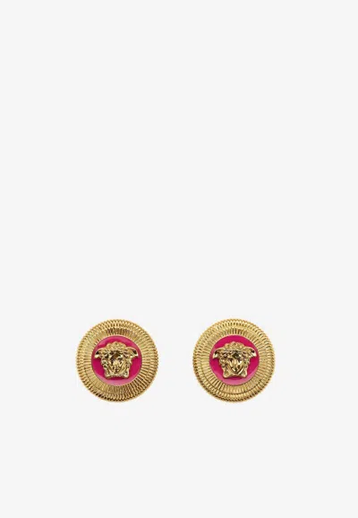 Versace Medusa Biggie Earrings In Gold | ModeSens
