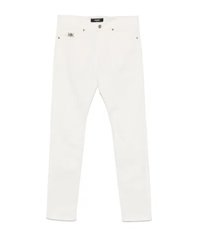 Versace Medusa Biggie Jeand In White