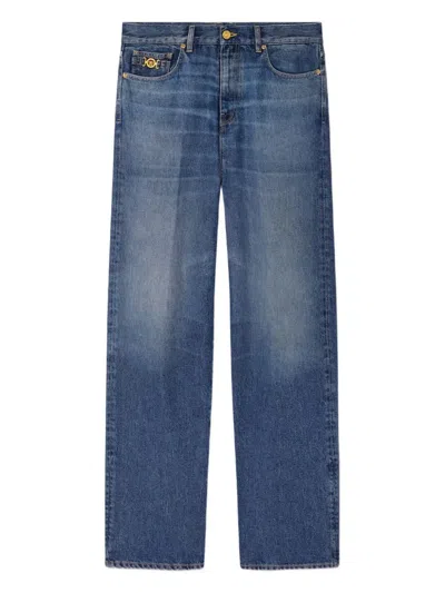 Versace Medusa Biggie Jeans In Blue