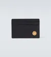 Versace Black Small Wallet With Medusa Biggie Logo In Leather Woman In Black- Gold