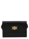 Versace Medusa Biggie Leather Crossbody Bag In Black