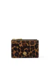 VERSACE MEDUSA BIGGIE LEOPARD-PRINT CARDHOLDER