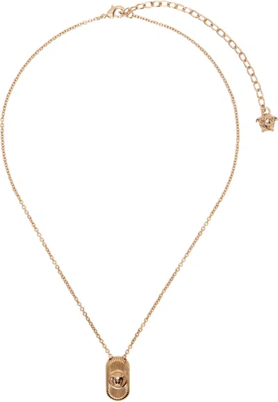 Versace Medusa Biggie Necklace In Gold