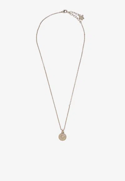 Versace Medusa Biggie Necklace In Silver