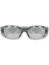 Versace Medusa Biggie Oval-frame Sunglasses In 灰色