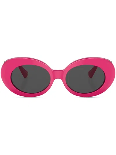 Versace Medusa Biggie Oval-frame Sunglasses In Onul