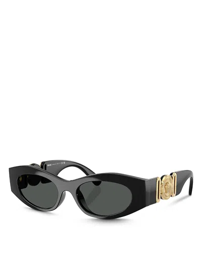 VERSACE MEDUSA BIGGIE OVAL SUNGLASSES, 51MM
