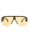 Versace Medusa Biggie Pilot-frame Sunglasses In Schwarz