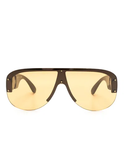 Versace Medusa Biggie Pilot-frame Sunglasses In Schwarz