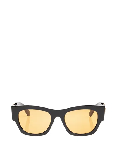 Versace Medusa Biggie Rectangle-frame Sunglasses In Black