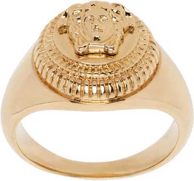 Versace Medusa Biggie Ring In Gold