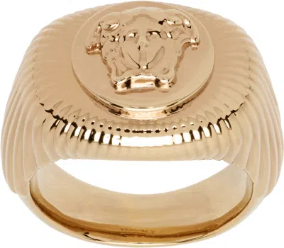 Versace Medusa Biggie Ring In Gold