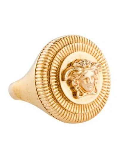 Pre-owned Versace Medusa Biggie Ring In Multi