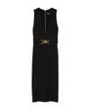 Versace Medusa '95 Black Midi Dress In Black