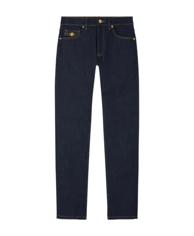 Versace Medusa Biggie Slim-fit Jeans In Black