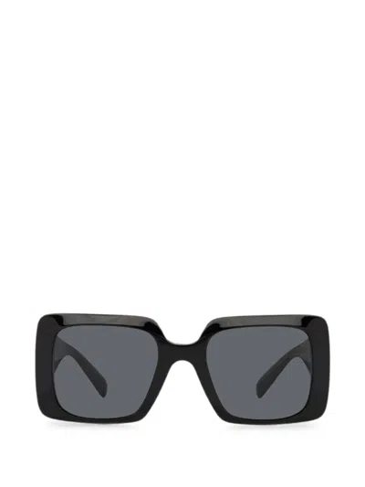 Versace Medusa Biggie Square-frame Sunglasses In Black