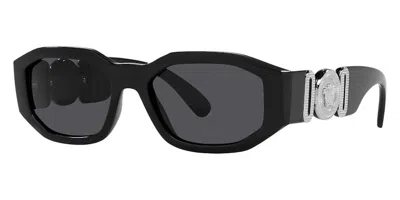 Pre-owned Versace Medusa Biggie Sunglasses In Black (ve4361/542287)