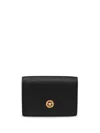 Versace La Medusa Tri-fold Design Wallet In Black