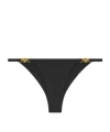 Versace Halter Bikini Briefs High Cut Hardware In Black