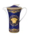 Versace Medusa Blue Coffee Pot In Blue