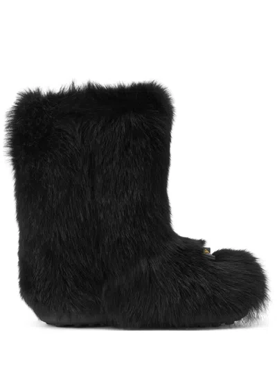 Versace Medusa Boots In Black
