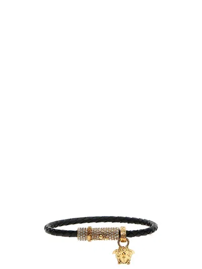 Versace 'medusa' Bracelet In Black