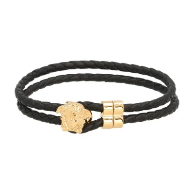 Versace Medusa Bracelet In Nero_oro