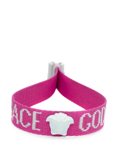 Pre-owned Versace Medusa Bracelet In Pink