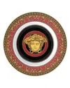 Versace Medusa Red Bread & Butter Plate In Red