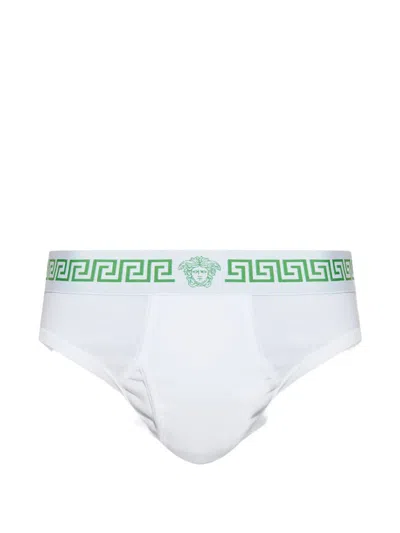Versace Medusa Briefs In White