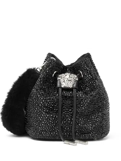 Versace Medusa Bucket Bag In Black