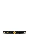 Versace Medusa-buckle Belt In Black