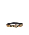 Versace Medusa-buckle Belt In Black