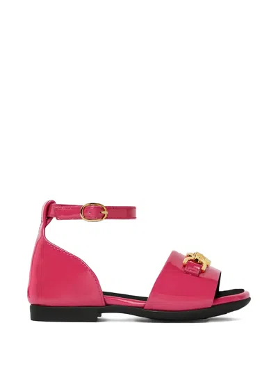 Versace Kids' Medusa Buckle Sandals In Pink