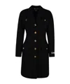 Versace Medusa-button Single-breasted Coat In Black