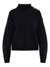 Versace Medusa-button Sweater In Black